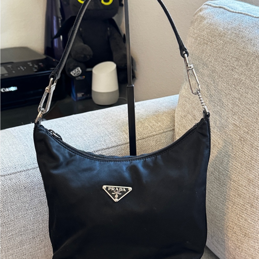 Prada Black Nylon Shoulder Bag